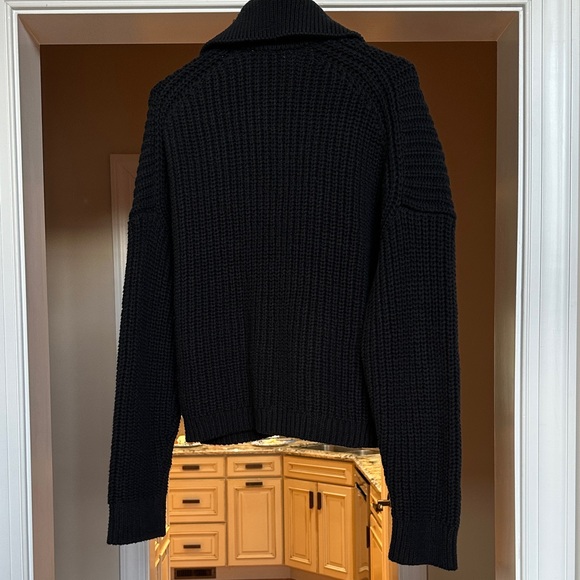 NWT J Crew Black Button-Up Women’s Sweater - Picture 3 of 8